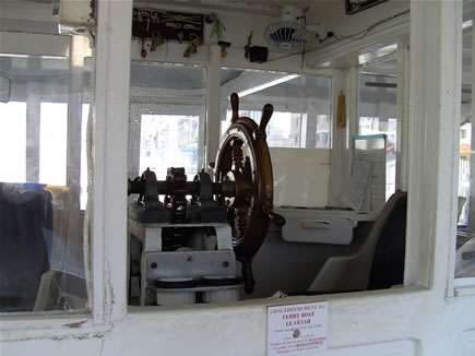 The wheelhouse of the Cesar